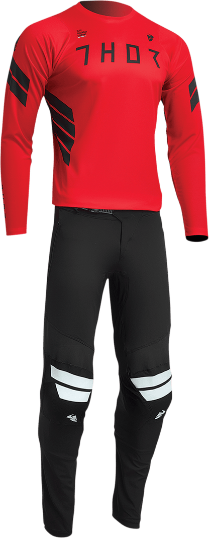 THOR Assist Sting Long-Sleeve Jersey - Red - XS | MTB & e-MTB Performance Gear - Kelly Motorsports