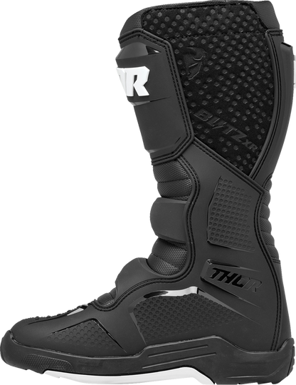 THOR Blitz XR Boots - Black/White, US Size 8 - Model 3410 - 3074 - Kelly Motorsports
