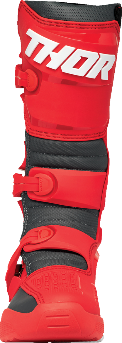 THOR Blitz XR Boots - Red/Charcoal, US 9 | Part Number 3410 - 3111 - Kelly Motorsports