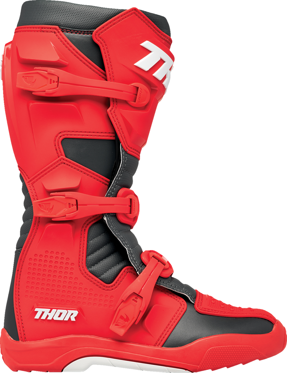 THOR Blitz XR Boots - Red/Charcoal - US Size 10 - Part Number 3410 - 3112 - Kelly Motorsports