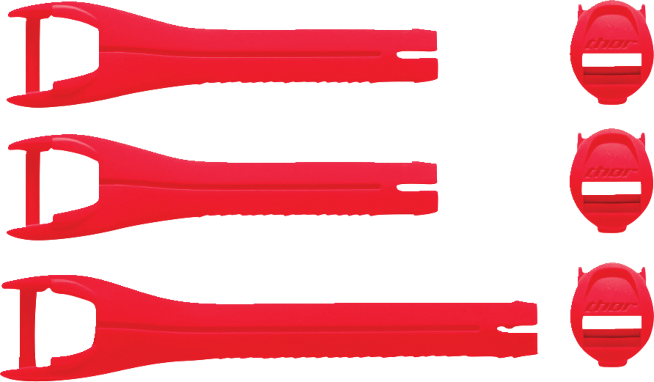 THOR Blitz XR Boots Strap Kit - Red (Part Number 3430 - 1039) - Kelly Motorsports