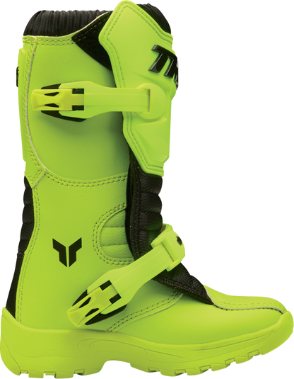 THOR Blitz XR Mini Boots - Acid (Part No. 3411 - 0800) for Youth Riders - Kelly Motorsports