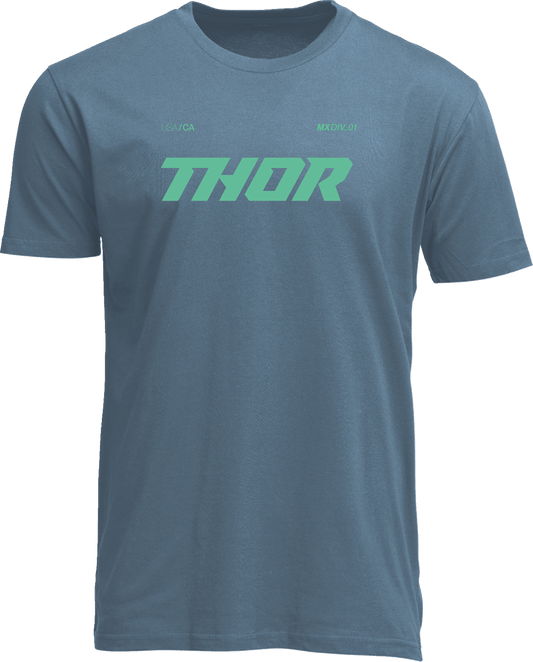 THOR Brave T-Shirt in Petrol Blue - XL - Part Number 3030-25067 - Kelly Motorsports