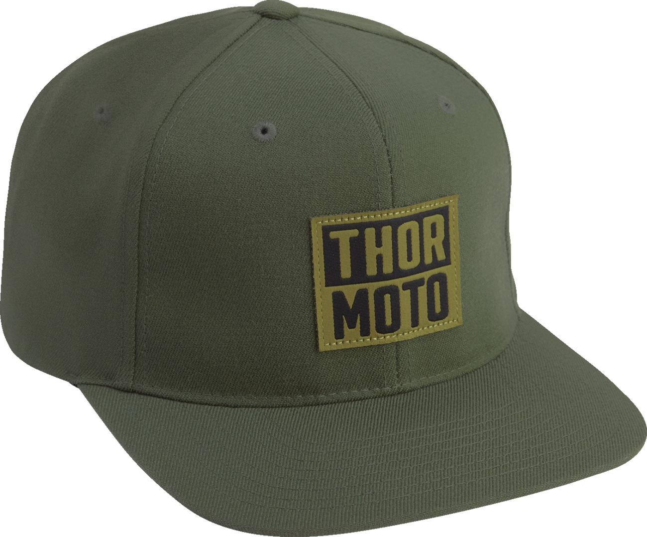 THOR Built Hat - Army 2501 - 4157 Six Panel Adjustable Snapback with Woven Patch - Kelly Motorsports
