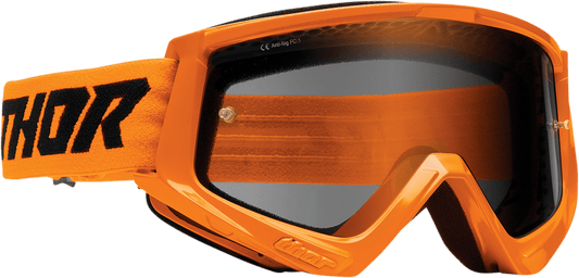THOR Combat Sand Goggle Racer Flo Orange/Black with Smoke Lens - Part 2601-2699 - Kelly Motorsports