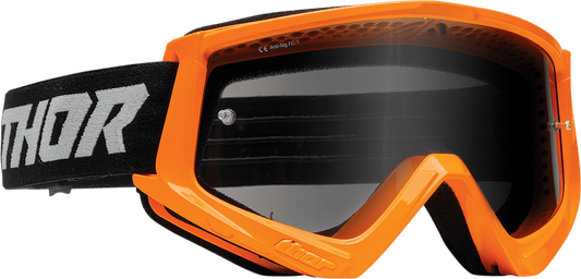 THOR Combat Sand Goggle Racer Flo Orange/Gray with Smoke Lens - Part 2601-2696 - Kelly Motorsports