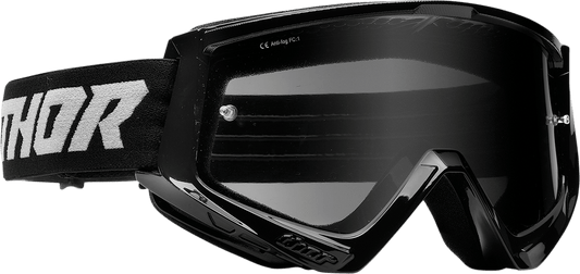 THOR Combat Sand Goggle Racer Model 2601-2693 with Smoke Lens and Adjustable Strap - Kelly Motorsports
