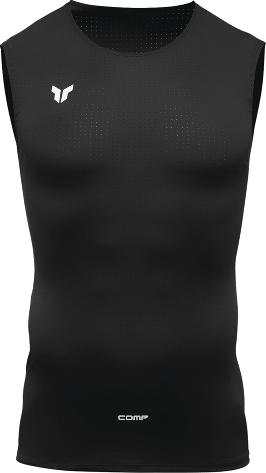 THOR Comp Sleeveless Shirt - Black - Large (Part Number 2940-0488) - Kelly Motorsports