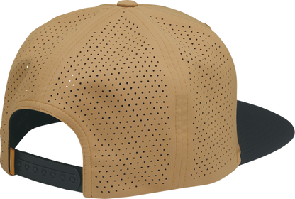 THOR Corp Hat - Caramel and Black Six Panel Snapback with Embroidered Logo, Part Number 2501 - 4464 - Kelly Motorsports