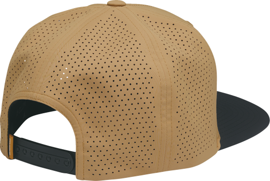 THOR Corp Hat - Caramel and Black Six Panel Snapback with Embroidered Logo, Part Number 2501 - 4464 - Kelly Motorsports