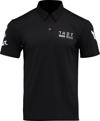 THOR Corpo Polo Shirt - Black - 2XL (Part Number 3040-3483) - Kelly Motorsports