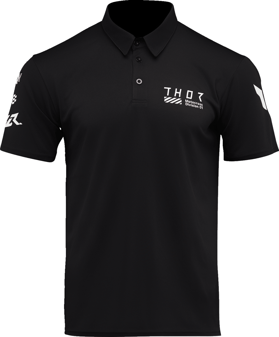 THOR Corpo Polo Shirt - Black - Large (Part No. 3040-3481) - Kelly Motorsports