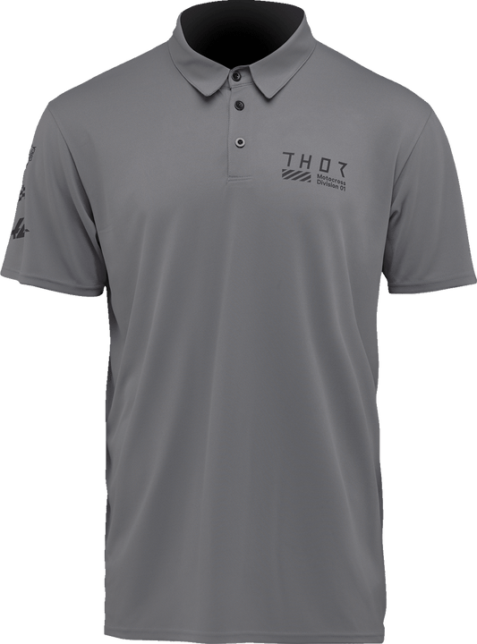 THOR Corpo Polo Shirt in Gray - Part Number 3040-3486, XL - Kelly Motorsports