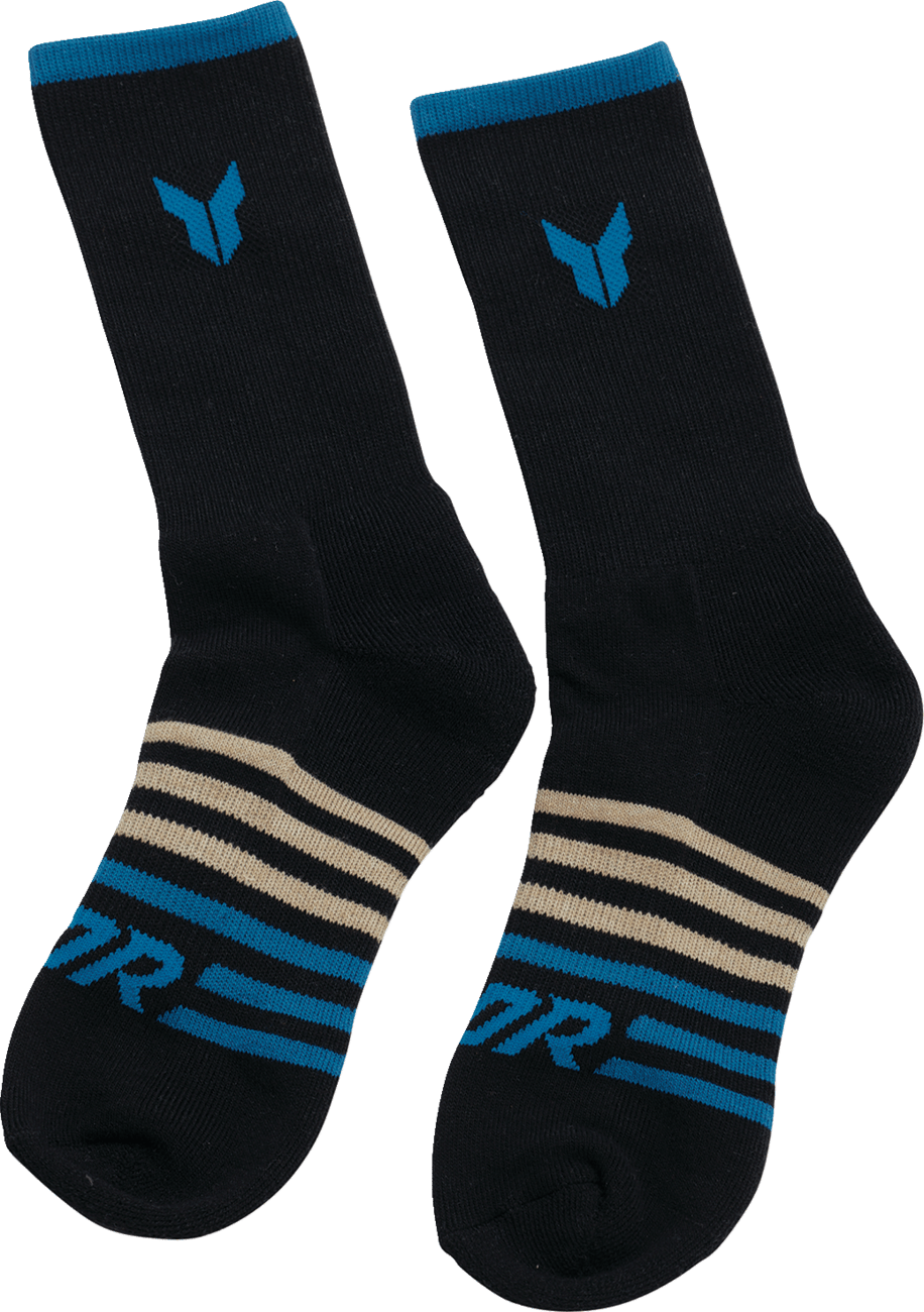 THOR Crew Socks - Black Small/Medium 3 Pack - Part 3431-0856 - Kelly Motorsports
