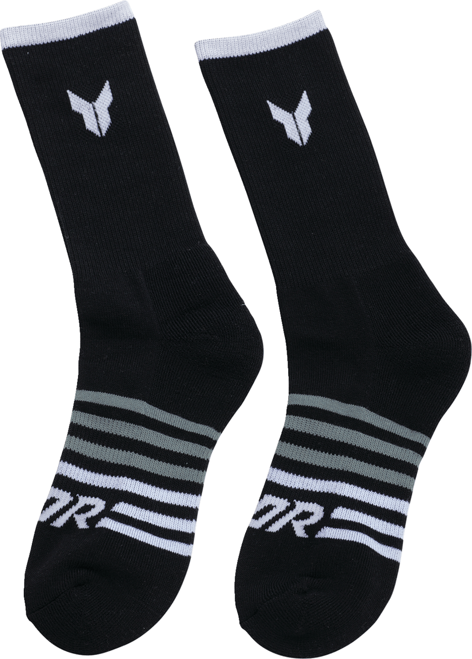 THOR Crew Socks - Black Small/Medium 3 Pack - Part 3431-0856 - Kelly Motorsports