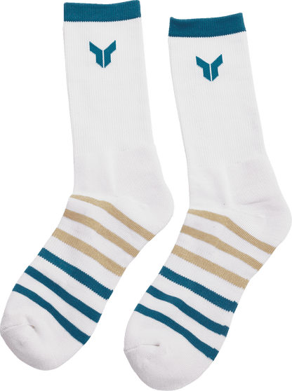 THOR Crew Socks White Large/XL 3-Pack - Model 3431-0855 - Kelly Motorsports