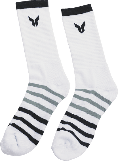 THOR Crew Socks White Large/XL 3-Pack - Model 3431-0855 - Kelly Motorsports