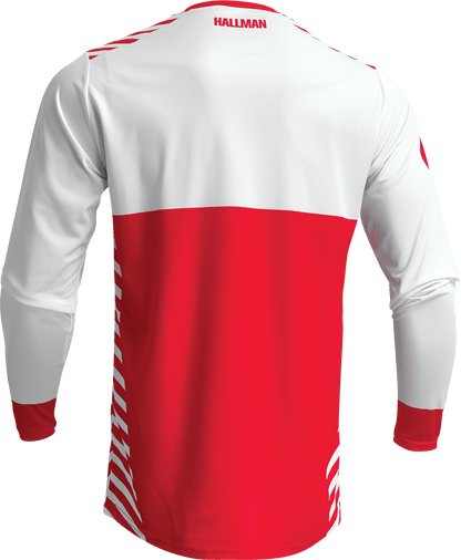 THOR Differ Slice Jersey 2XL by THOR - White and Red Performance Motorcycle Jersey - Kelly Motorsports