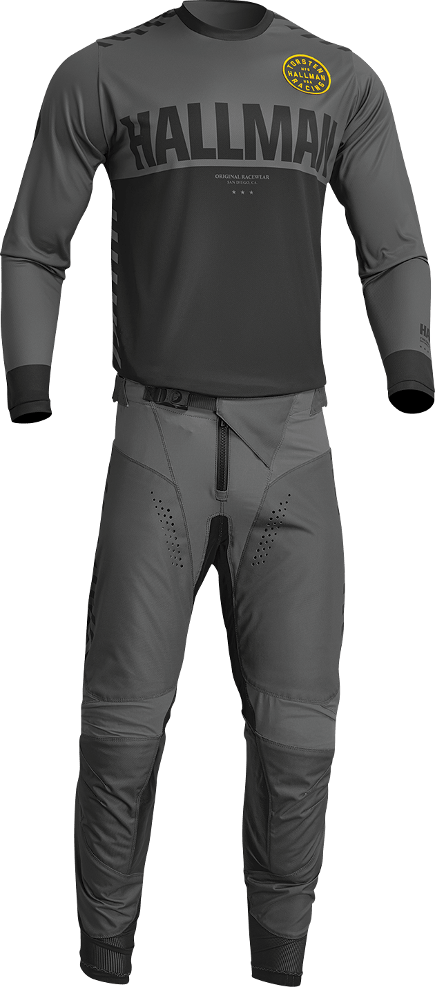 THOR Differ Slice Jersey - Charcoal/Black Medium (Part 2910-7128) - Kelly Motorsports