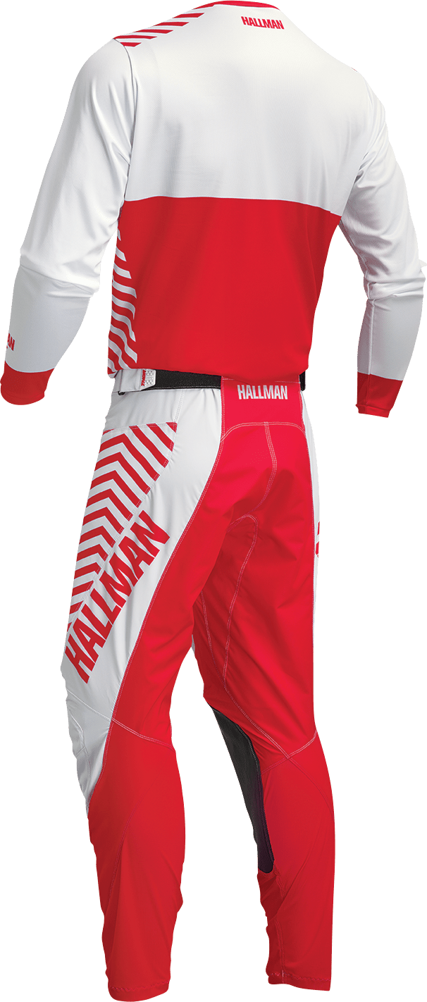 THOR Differ Slice Jersey - White/Red, Medium - Model 2910-7134 - Kelly Motorsports