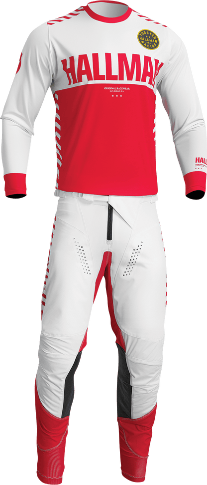 THOR Differ Slice Jersey - White/Red, Medium - Model 2910-7134 - Kelly Motorsports
