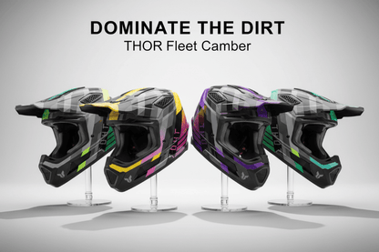 THOR Fleet Camber Helmet Polycarbonate/ABS Shell - Kelly Motorsports