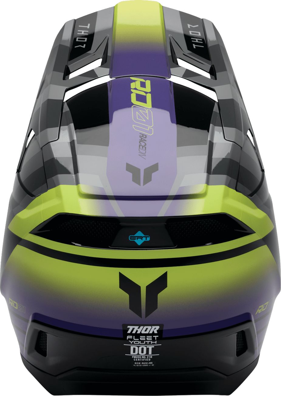 THOR Fleet Camber Helmet Polycarbonate/ABS Shell - Kelly Motorsports