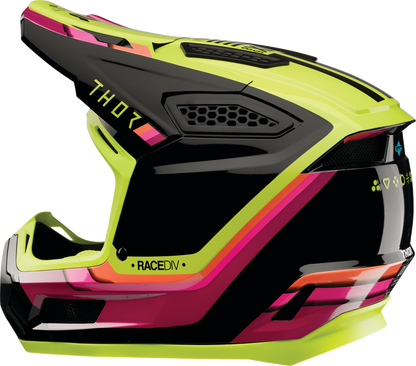 THOR Fleet Defy Helmet Small by THOR – Black and Acid with Advanced Impact Protection - Kelly Motorsports