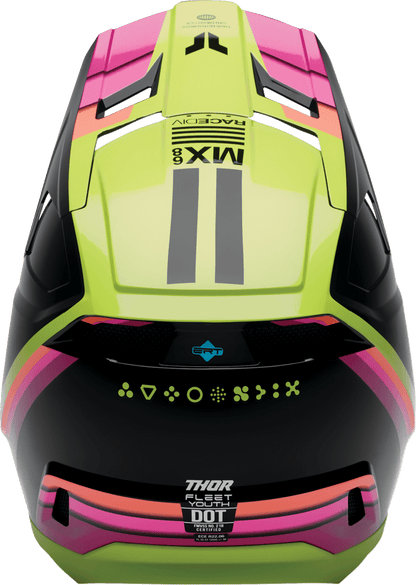 THOR Fleet Defy Helmet with Durable Polycarbonate/ABS Shell and ERT Technology - Kelly Motorsports
