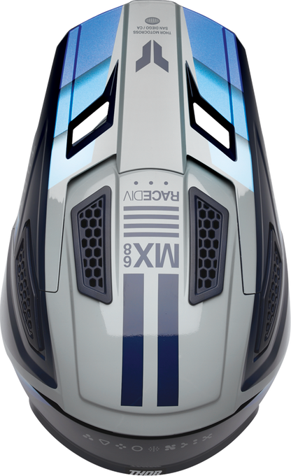 THOR Fleet Defy Helmet XS Blue/Gray - Model 0110 - 9435 - Kelly Motorsports