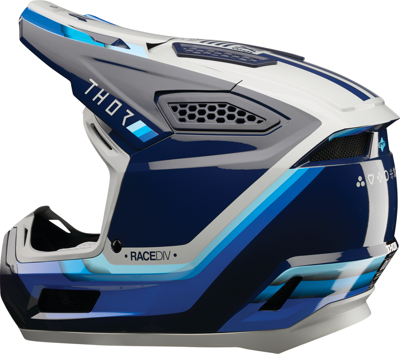 THOR Fleet Defy Helmet XS Blue/Gray - Model 0110 - 9435 - Kelly Motorsports