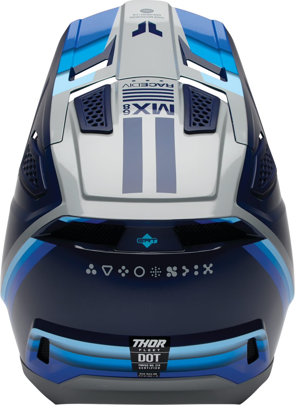 THOR Fleet Defy Helmet XS Blue/Gray - Model 0110 - 9435 - Kelly Motorsports