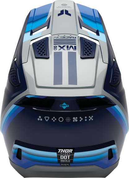 THOR Fleet Defy Helmet XS Blue/Gray - Model 0110 - 9435 - Kelly Motorsports