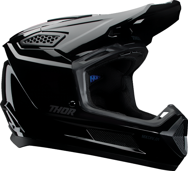 THOR Fleet Helmet Blackout Gloss Black 2XL - Part 0110 - 8969 - Kelly Motorsports