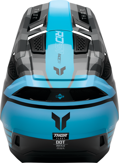 THOR Fleet Helmet Camber - Black/Teal XS (Part 0110 - 9417) - Kelly Motorsports
