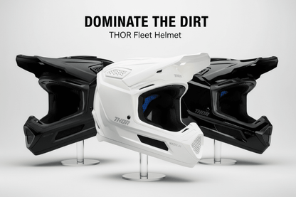 THOR Fleet Helmet PC/ABS Shell w/Impact Protection & Ventilation - Kelly Motorsports