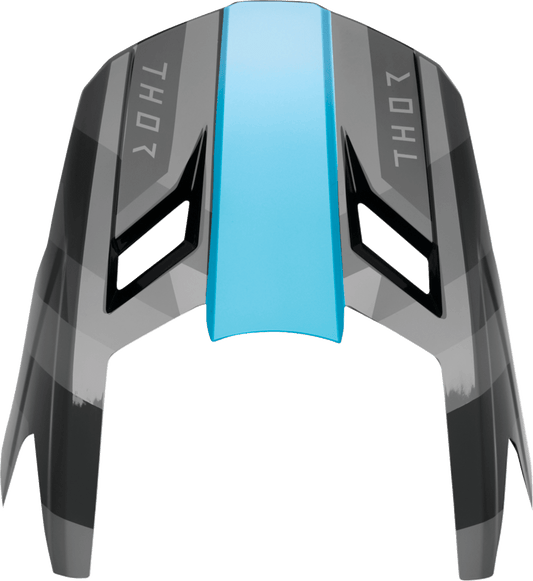 THOR Fleet Visor Kit - Camber Black and Teal for XS-M Helmets (Part 0132-1981) - Kelly Motorsports
