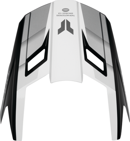 THOR Fleet Visor Kit - Defy - Black/White - XS - M (Part Number 0132 - 1985) - Kelly Motorsports