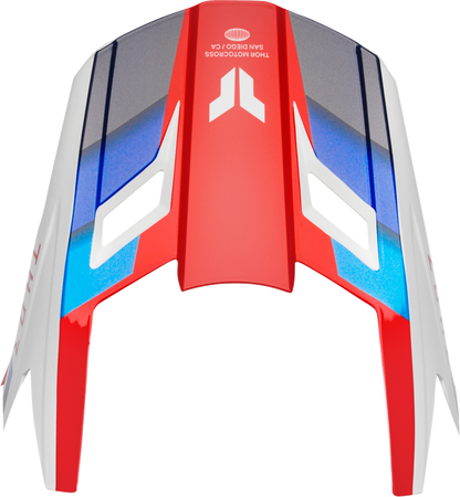 THOR Fleet Visor Kit for Defy Helmets - Red, White & Blue - XS - M 0132 - 1989 - Kelly Motorsports
