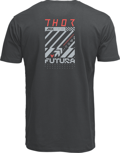 THOR Futura T-Shirt - Coal - Large (Part Number: 3030-25119) - Kelly Motorsports