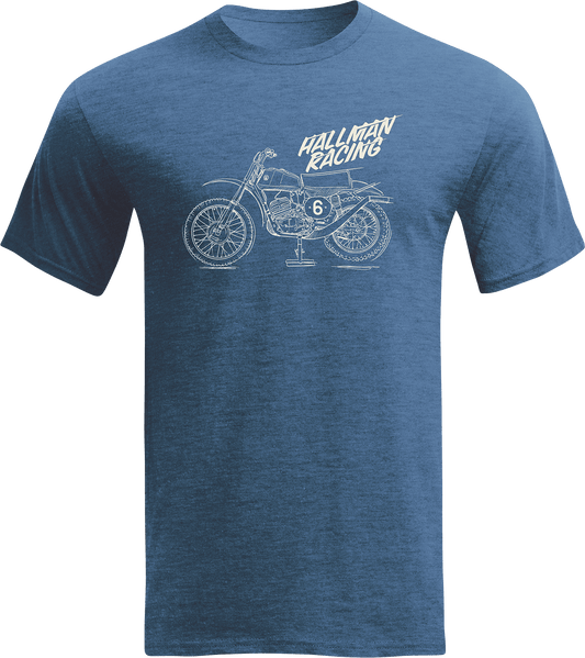 THOR Hallman CZ T-Shirt - Indigo Heather Navy - XL (Part Number 3030-22643) - Kelly Motorsports