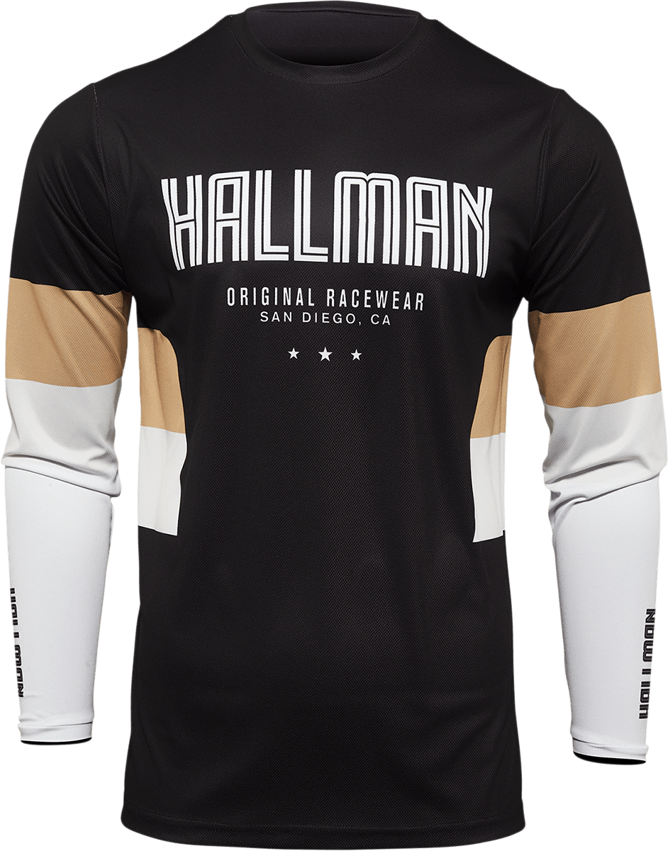 THOR Hallman Differ Draft Jersey 2XL - Black and Latte - Kelly Motorsports