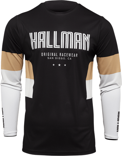 THOR Hallman Differ Draft Jersey 2XL - Black and Latte - Kelly Motorsports