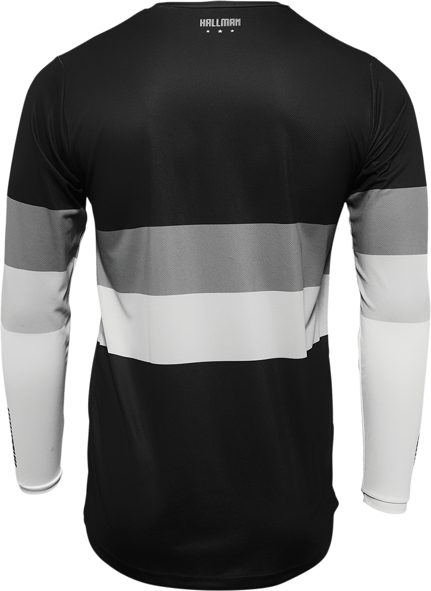 THOR Hallman Differ Draft Jersey 2XL Black/White - Part Number 2910-6601 - Kelly Motorsports