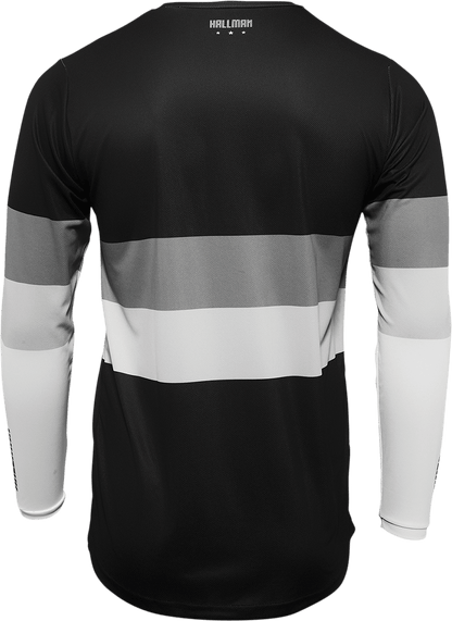 THOR Hallman Differ Draft Jersey 2XL Black/White - Part Number 2910-6601 - Kelly Motorsports