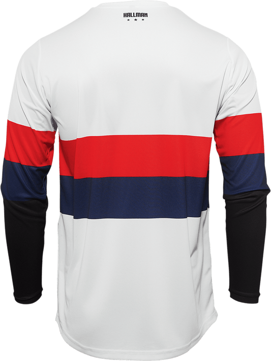 THOR Hallman Differ Draft Jersey 2XL White/Red/Navy - Part 2910-6606 - Kelly Motorsports