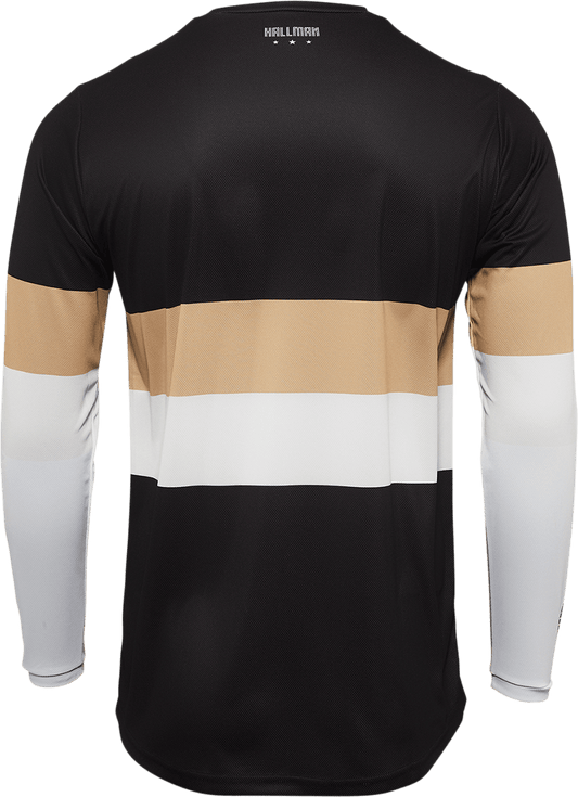 THOR Hallman Differ Draft Jersey - Black/Latte, Size Small (Part No. 2910-6592) - Kelly Motorsports