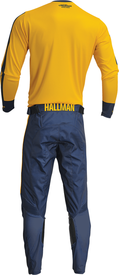 THOR Hallman Differ Roosted Jersey 2XL - Lemon and Navy, Model 2910-7125 - Kelly Motorsports