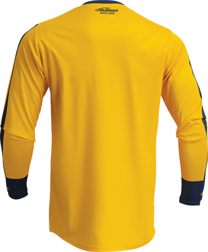 THOR Hallman Differ Roosted Jersey - Lemon/Navy, Medium - Part Number 2910-7122 - Kelly Motorsports