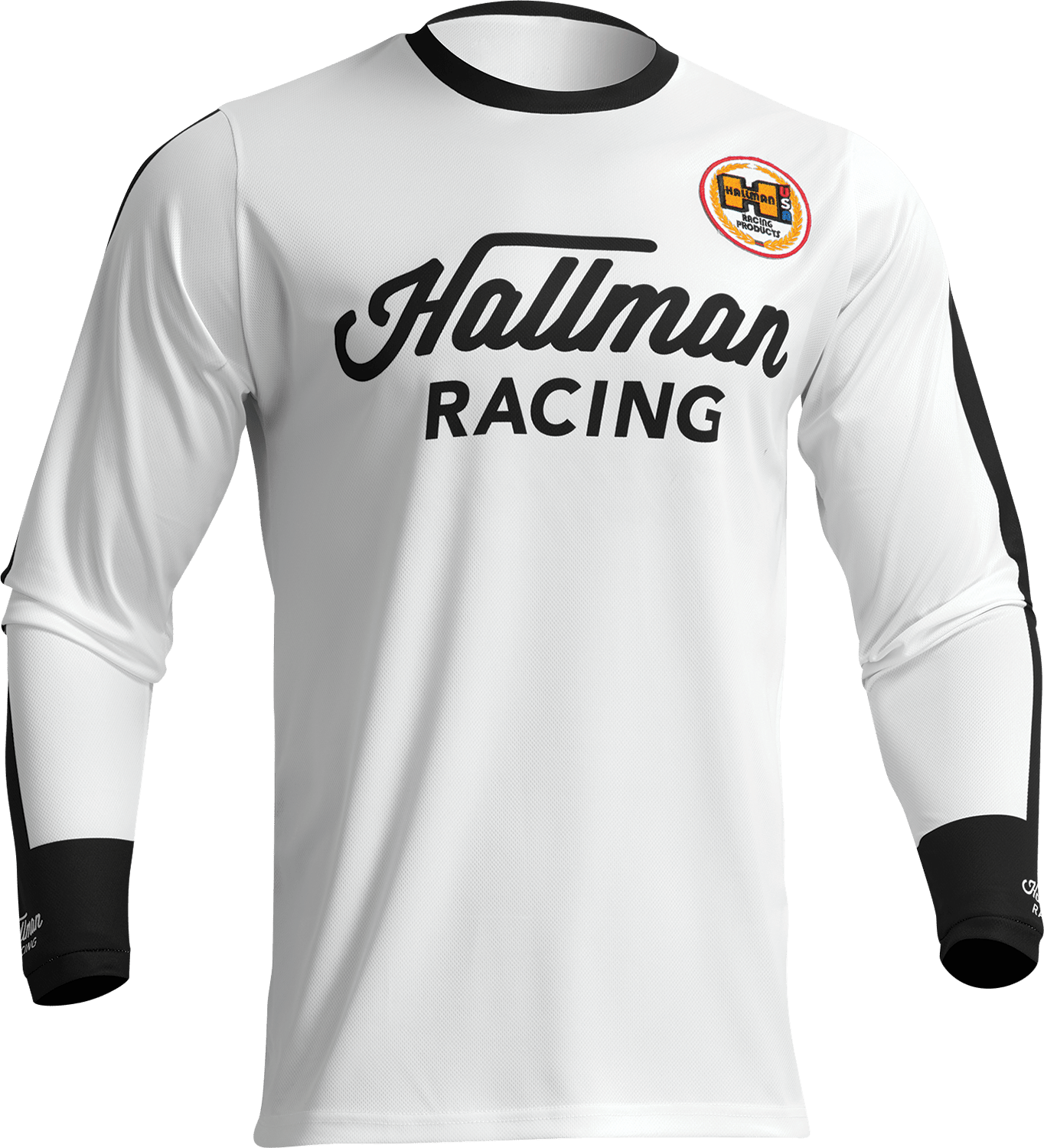 THOR Hallman Differ Roosted Jersey - White/Black Small (Part No. 2910-7115) - Kelly Motorsports